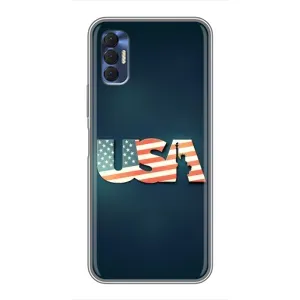 Чохол Прапор USA для TECNO Spark 8P (USA)