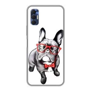 Бампер для TECNO Spark 8P з картинкою "Песики" (В окулярах)