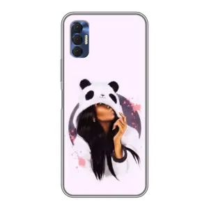 Чехол Стильные девушки на TECNO Spark 8P (В пижаме)