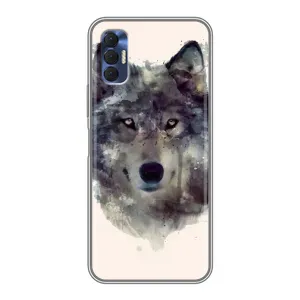 Чехол с рисунком «Волк» для TECNO Spark 8P