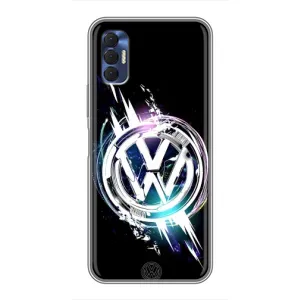 Чехол "Фольксваген" для TECNO Spark 8P (Volkswagen на черном)