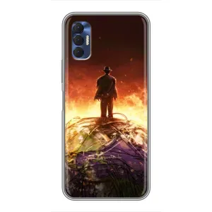 Чехол Оппенгеймер / Oppenheimer на TECNO Spark 8P (Ядерщик)