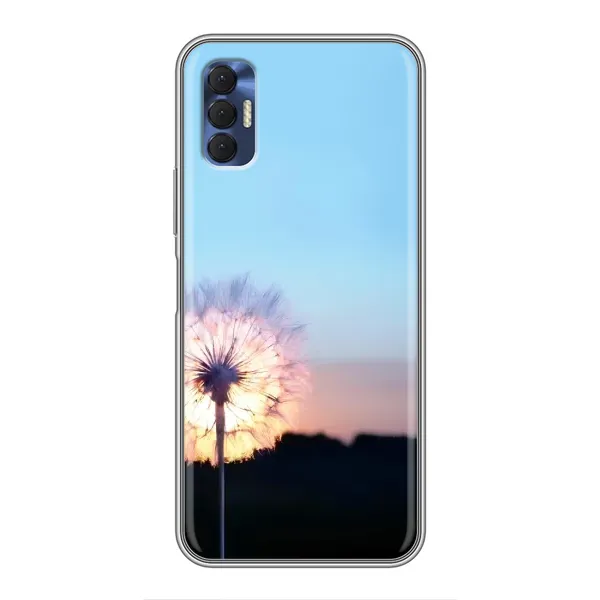 Чехол с рисунком «Закат с одуванчиком» для TECNO Spark 8P Чехол с рисунком «Закат с одуванчиком» для TECNO Spark 8P
