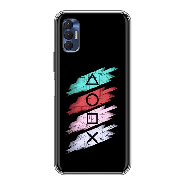 Чехол с рисунком «Значки Sony» для TECNO Spark 8P Чехол с рисунком «Значки Sony» для TECNO Spark 8P