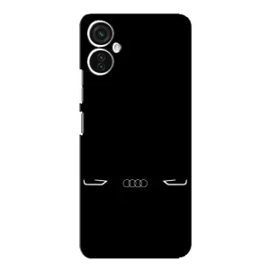 Силіконовий бампер з картинкою машини на TECNO Spark 9 Pro (Сілует Audi)