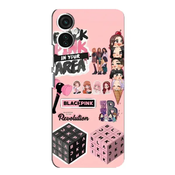 Чехол с рисунком «BLACK PINK коллаж» для TECNO Spark 9 Pro Чехол с рисунком «BLACK PINK коллаж» для TECNO Spark 9 Pro