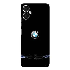 Силіконовий бампер з картинкою машини на TECNO Spark 9 Pro (Чорний BMW)
