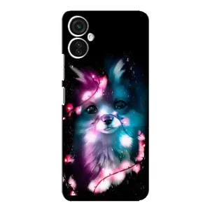 Чехол с Лисичкой для TECNO Spark 9 Pro (Черная Лиса)