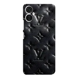 Текстурный Чехол Louis Vuitton для Техно Спарк 9 про (Черный ЛВ)
