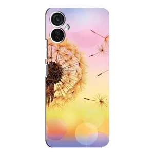 Силиконовый Чехол с одуванчиками на TECNO Spark 9 Pro (Цветок-одуванчик)