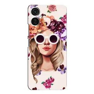 Чохол з картинкою Модні Дівчата TECNO Spark 9 Pro (Дівчина в окулярах)