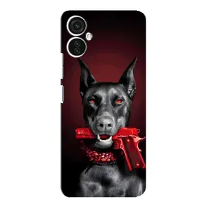 Чехол ДОБЕРМАН для TECNO Spark 9 Pro (Доберман злой)