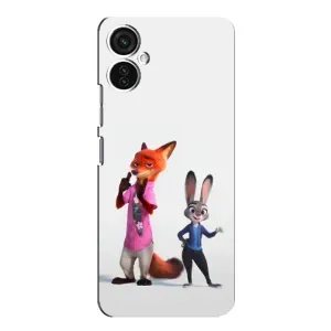 Силіконовий чохол з принтом Зоотрополіс для TECNO Spark 9 Pro (Джуді і Нік)