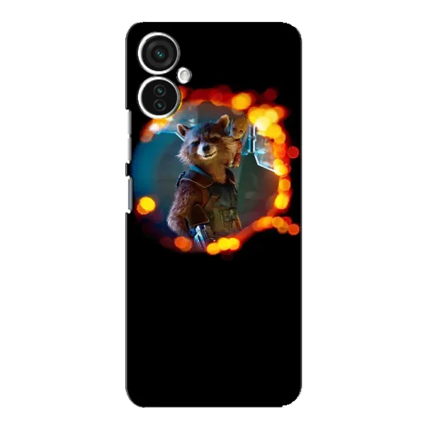 Чехол с рисунком «Енот Ракета» для TECNO Spark 9 Pro