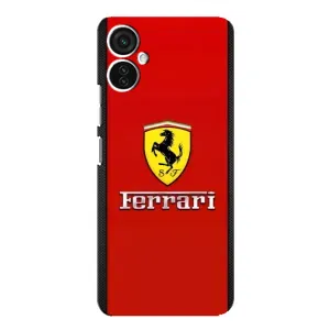 Силіконовий бампер з картинкою машини на TECNO Spark 9 Pro (Ferrari Logo)