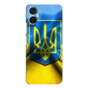 Чохол з картинкою (Патріотичний ГЕРБ) на TECNO Spark 9 Pro (Герб і Прапор України)