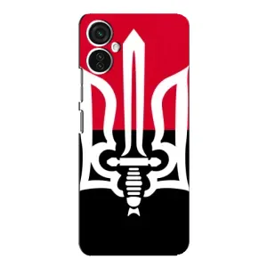Чохли УПА (Червоно-Чорний) на TECNO Spark 9 Pro (Герб України)