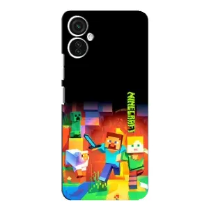 Чехлы для TECNO Spark 9 Pro (Персонажи Майн Крафт) (Герой Майнкрафт)
