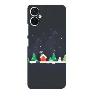 Силиконовый бампер на рождество для TECNO Spark 9 Pro (Город зимний)