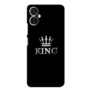 Чохол (Корона на чорному фоні) для Техно Спарк 9 про (KING)