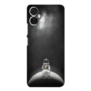 Силиконовый Чехол с принтом "Космонавты" на TECNO Spark 9 Pro (Космонавт романтик)