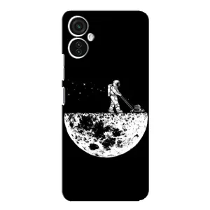 Силиконовый Чехол с принтом "Космонавты" на TECNO Spark 9 Pro (Космонавт)