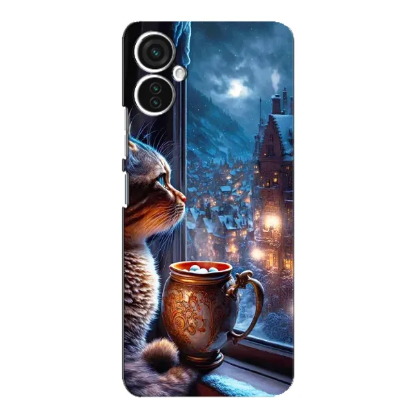 Чехол с рисунком «Кот новогодний» для TECNO Spark 9 Pro Чехол с рисунком «Кот новогодний» для TECNO Spark 9 Pro
