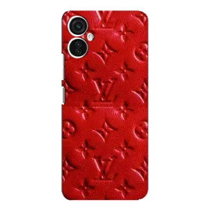 Текстурный Чехол Louis Vuitton для Техно Спарк 9 про (Красный ЛВ)