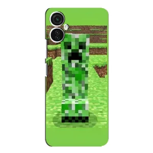 Чехлы для TECNO Spark 9 Pro (Персонажи Майн Крафт) (Крипер 2)