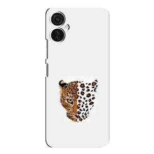Чохол з леопардовим принтом на TECNO Spark 9 Pro (Леопард на білому)
