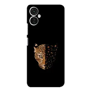 Чохол з леопардовим принтом на TECNO Spark 9 Pro (Леопард на чорному)
