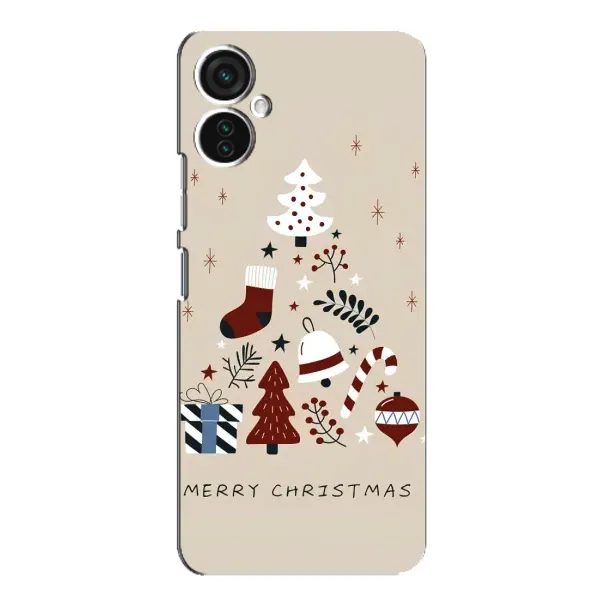 Чехол с рисунком «Merry Christmas» для TECNO Spark 9 Pro Чехол с рисунком «Merry Christmas» для TECNO Spark 9 Pro