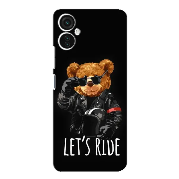 Чехол с рисунком «Модный Мишка» для TECNO Spark 9 Pro Чехол с рисунком «Модный Мишка» для TECNO Spark 9 Pro
