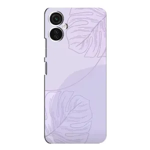Чехол цветочный дизайн для TECNO Spark 9 Pro (Монстера фиолетовая)