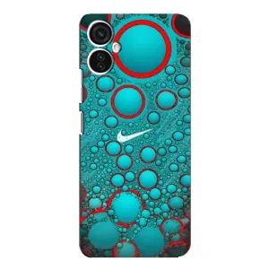 Силиконовый Чехол на TECNO Spark 9 Pro с картинкой Nike (Найк зеленый)
