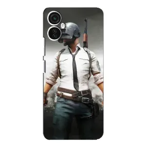 Силиконовый чехол с картинкой "Герой Pubg" на TECNO Spark 9 Pro (Пабг)