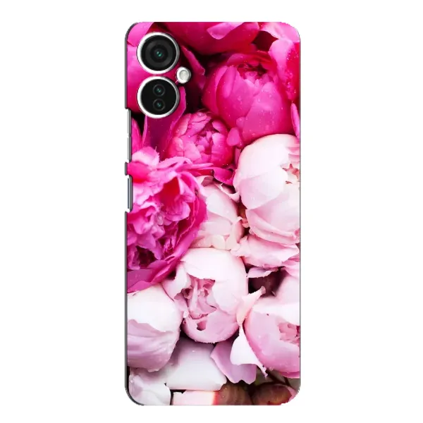 Чехол с рисунком «Пионы» для TECNO Spark 9 Pro