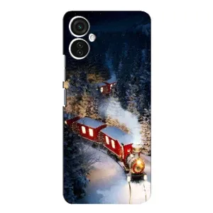 Силиконовый бампер на рождество для TECNO Spark 9 Pro (Поезд)