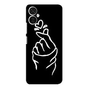 Чохол (Знак сердечка) для TECNO Spark 9 Pro (Сердечко на чорному)
