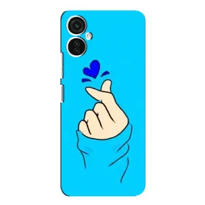 Чохол (Знак сердечка) для TECNO Spark 9 Pro (Сердечко на синоьому)
