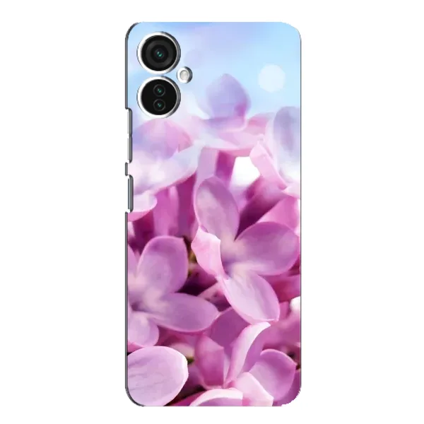 Чехол с рисунком «Сиреневые цветы» для TECNO Spark 9 Pro