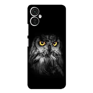 Чехлы с принтом СОВЫ для TECNO Spark 9 Pro (Сова на чёрном)