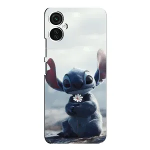 Чохол з малюнком Стіч для TECNO Spark 9 Pro (Стіч з квіткою)