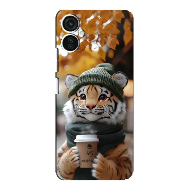 Чехол с рисунком «Тигр с кофе» для TECNO Spark 9 Pro Чехол с рисунком «Тигр с кофе» для TECNO Spark 9 Pro