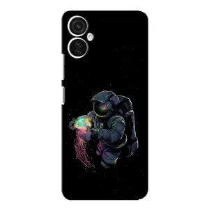 Силиконовый Чехол с принтом "Космонавты" на TECNO Spark 9 Pro (В руках земля)