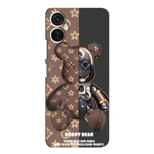 Силиконовый чехол для TECNO Spark 9 Pro (Медмедь Луи Виттон)