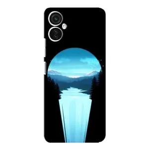 Летний Чехол на TECNO Spark 9 Pro (Синий Водопад)