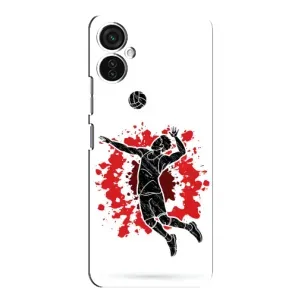 Чохли з прінтом Спортивна тематика для TECNO Spark 9 Pro (Волейболіст)