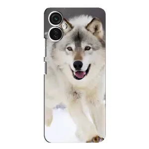 Чехол с Волком на TECNO Spark 9 Pro (Волк на снегу)