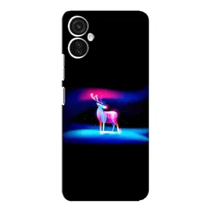 Силиконовый бампер с картинкой животных для TECNO Spark 9 Pro (Яркий олень)